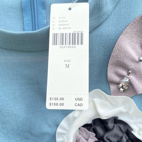 Anthropologie Mignon Doo Sleeveless Top with Flower Embellishment NWT Size M - Picture 7 of 11